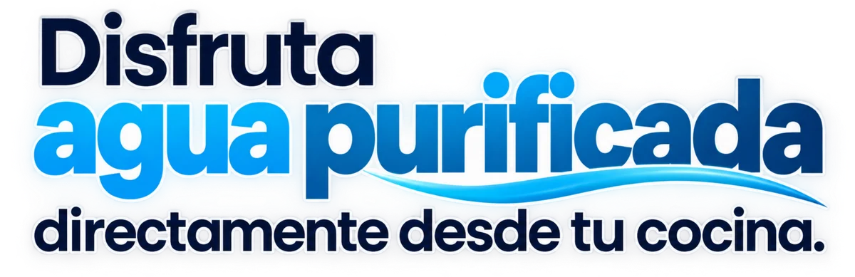 Disfruta agua purificada directamente desde tu cocina